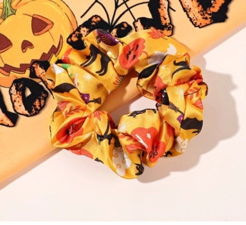 Halloween Funny Pumpkin Hair Tie