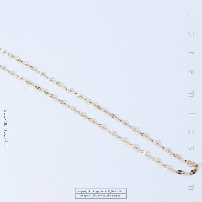 Titanium Steel Minimalist Plating Solid Color Necklace