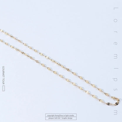 Titanium Steel Minimalist Plating Solid Color Necklace