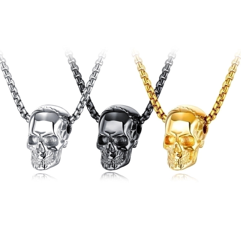 Casual Punk Skull Alloy Plating Halloween Men's Pendant Necklace