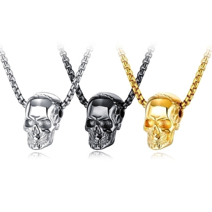 Casual Punk Skull Alloy Plating Halloween Men's Pendant Necklace