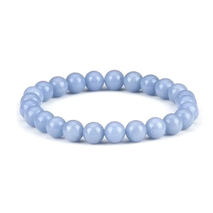 Minimalist Solid Color Natural Stone Beaded Bracelets