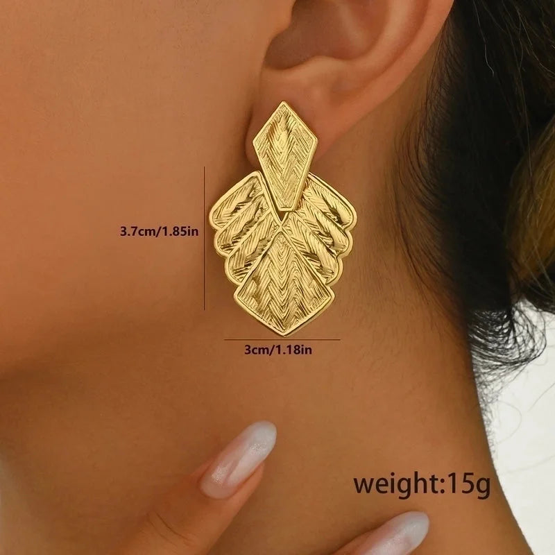 1 Pair Elegant Sweet Starfish Heart Shape Butterfly Inlay 201 Stainless Steel Pearl Stainless Steel Earrings