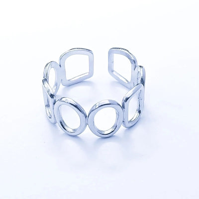 Minimalist Heart Shape Titanium Steel Open Rings