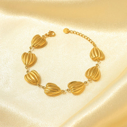 Casual Vacation Modern Style Pentagram Cross Oval 304 Stainless Steel 14K Gold Plated Bracelets In Bulk