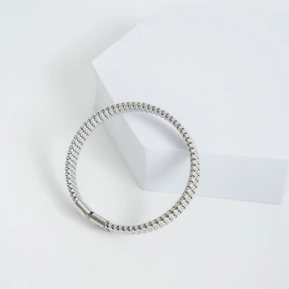Minimalist Solid Color Stainless Steel Plating Bangle