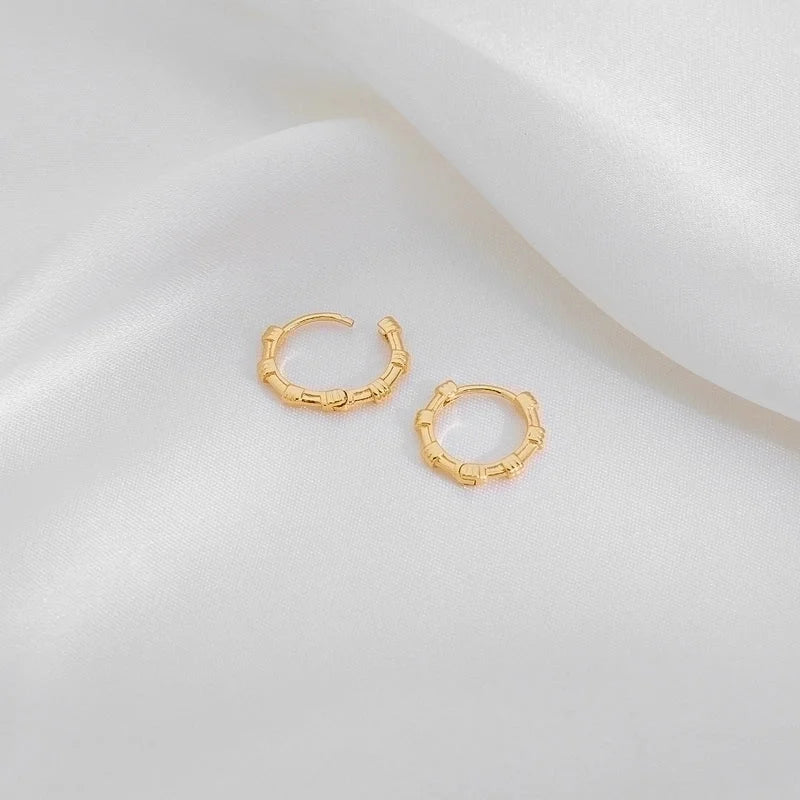 1 Pair Casual Minimalist Irregular Circle Round Irregular Copper Copper 18K Gold Plated Earrings