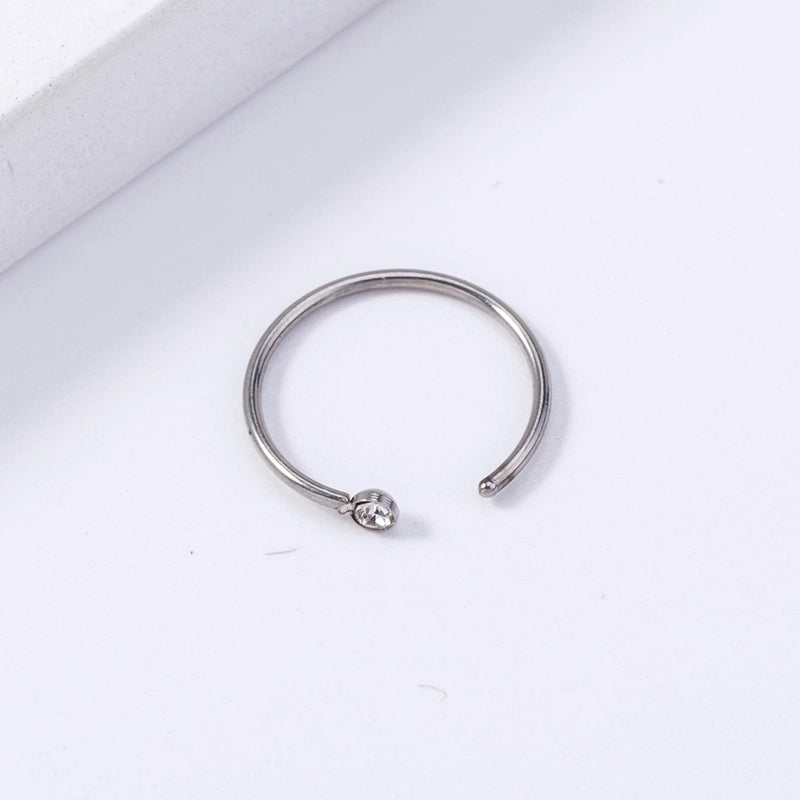 Simple Stainless Steel Piercing U-shaped Nose Ring Piercing Nose Ornaments