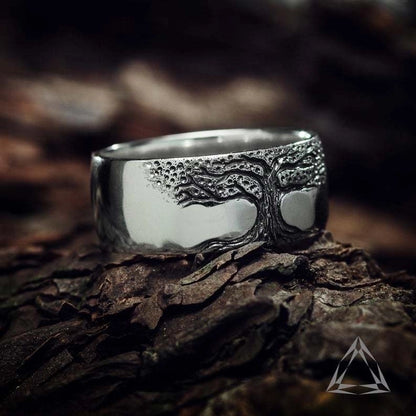 1 Piece Minimalist Tree Alloy Carving Women's Rings