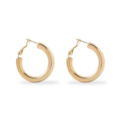 1 Pair Fashion Geometric Plating 201 Stainless Steel 18K Gold Plated Earrings