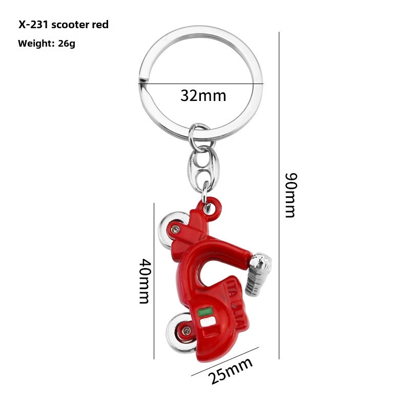 Simulation Cool Helmet Motorcycle Suit Keychain Metal Helmet Keychain Pendant Motorcycle Keychain