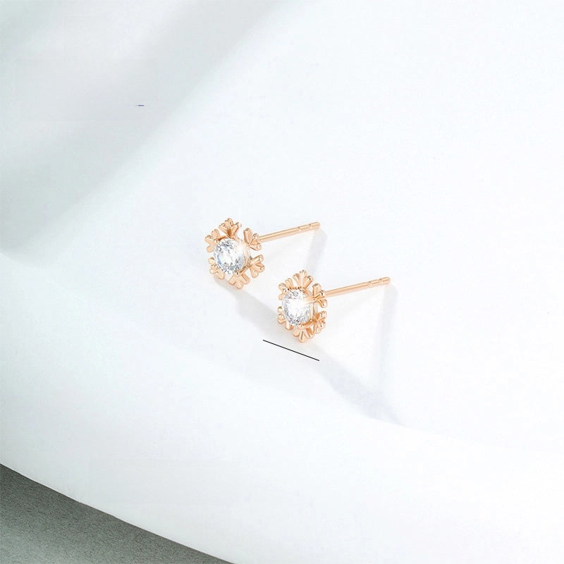 1 Pair Vintage Style Xuping Flower Plating Inlay Alloy Artificial Gemstones Ear Studs