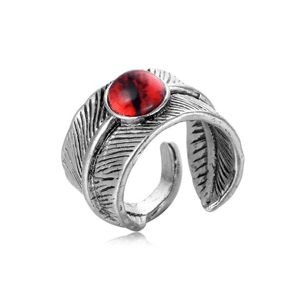 1 Piece Hip-hop Cross Skull Dragon Alloy Plating Inlay Rhinestones Unisex Open Ring