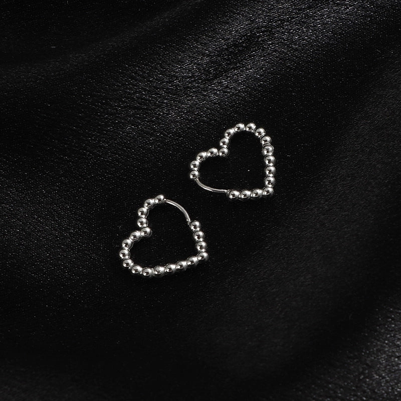 1 Pair Minimalist Geometric Titanium Steel Earrings