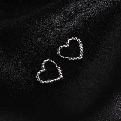 1 Pair Minimalist Geometric Titanium Steel Earrings