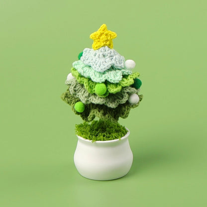 Christmas Pastoral Christmas Tree Plastic Yarn Party Ornaments