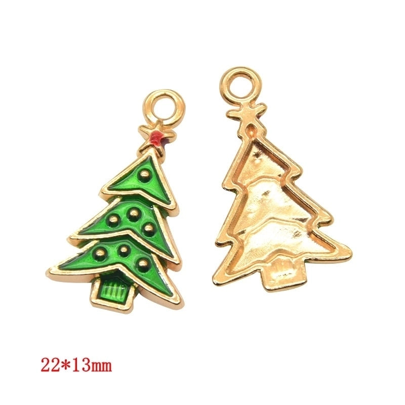 1 Piece Alloy Christmas Tree Santa Claus Christmas Socks Pendant Jewelry Accessories
