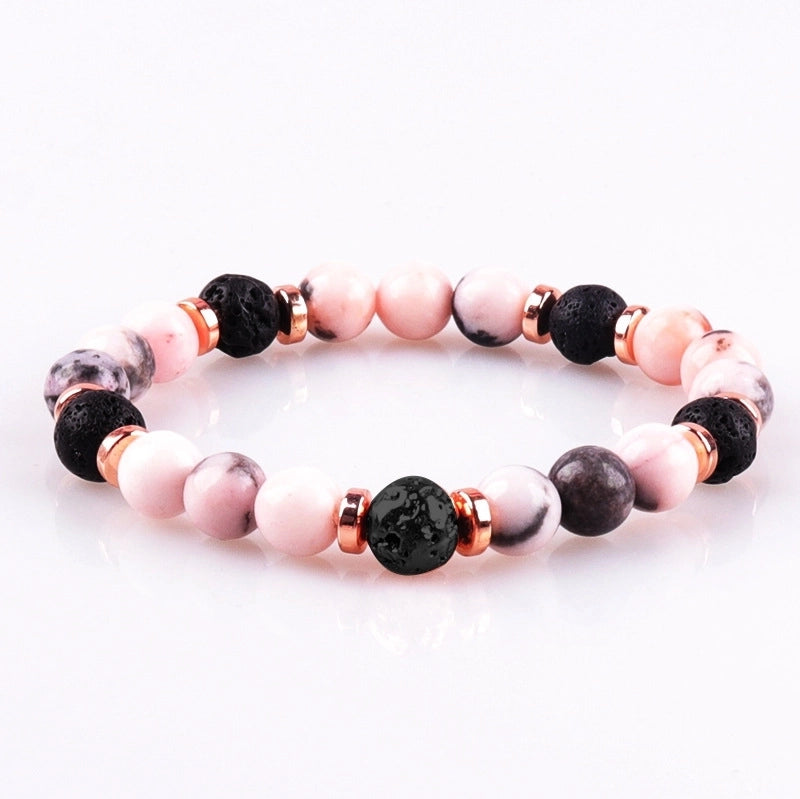 Fashion Round Artificial Crystal Turquoise Beaded Bracelets