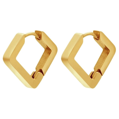 Fashion Geometric Plating Stainless Steel No Inlaid 18K Gold Plated Earrings