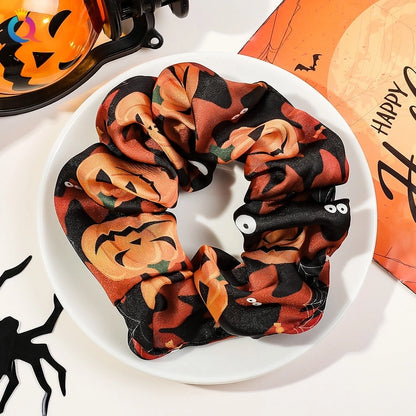 Halloween Funny Pumpkin Hair Tie