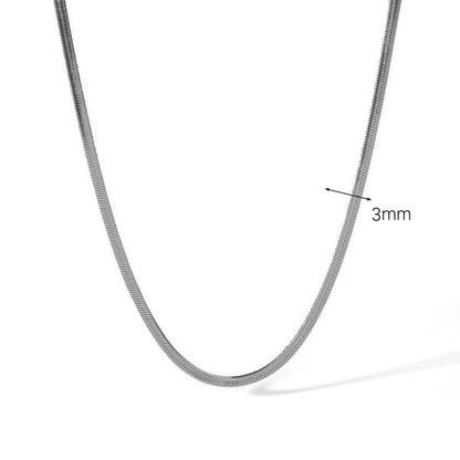 Basic Solid Color 304 Stainless Steel Stainless Steel Necklaces