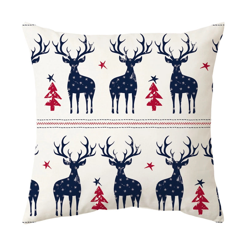 Classical Letter Short Plush Throw Pillow