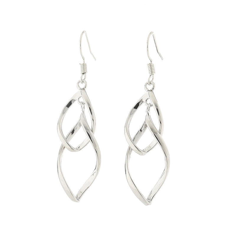 1 Pair Vintage Style Water Droplets Copper Drop Earrings