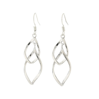 1 Pair Vintage Style Water Droplets Copper Drop Earrings