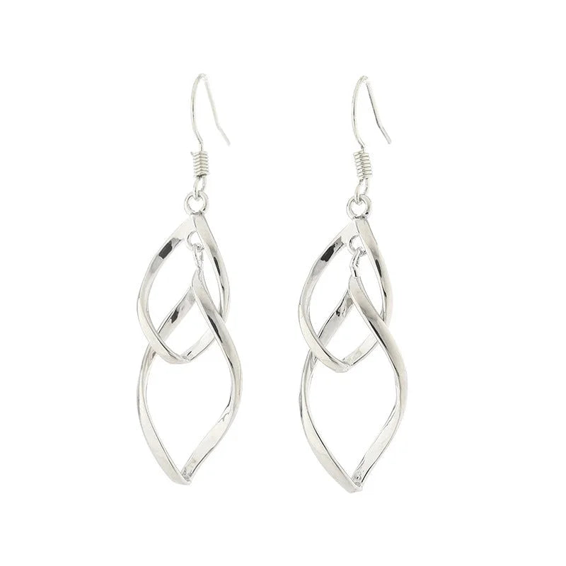 1 Pair Vintage Style Water Droplets Copper Drop Earrings