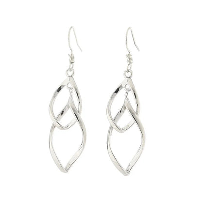 1 Pair Vintage Style Water Droplets Copper Drop Earrings