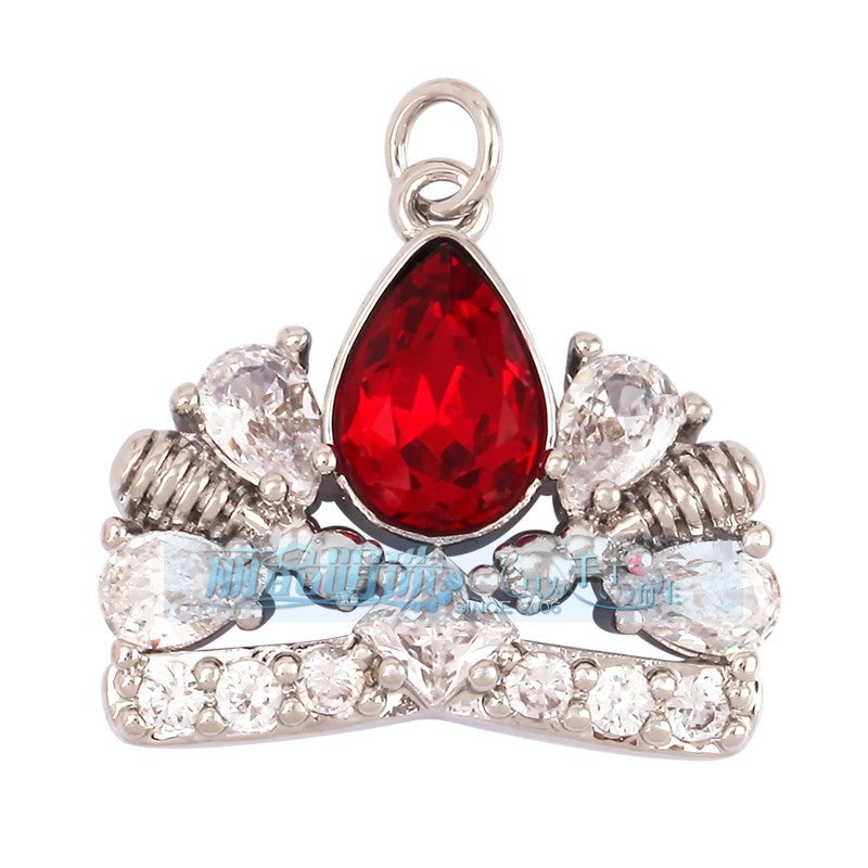 1 Piece Copper Geometric Heart Shape Snowflake Pendant Jewelry Accessories