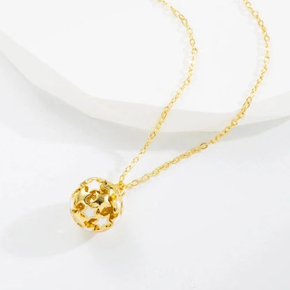 Fashion Pentagram Ball Copper Enamel Pendant Necklace 1 Piece