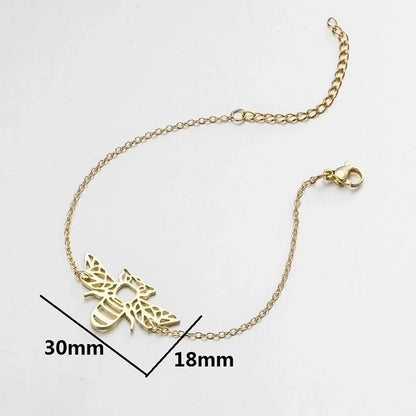 Fashion Animal 201 Stainless Steel 18K Gold Plated No Inlaid Bracelets In Bulk