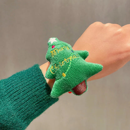 Christmas Cute Santa Claus Elk Alloy Fleece Cloth Tape Holiday Family Gathering Party Party Accessories