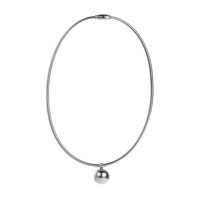 Modern Style Minimalist Heart Shape 304 Stainless Steel Choker