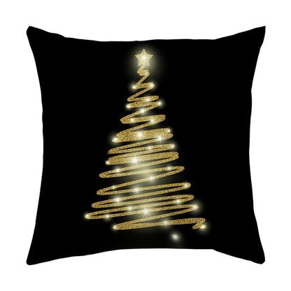 Classical Letter Short Plush Throw Pillow