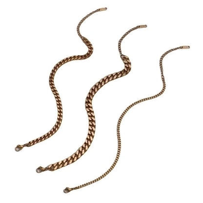 Fashion Geometric 304 Stainless Steel 18K Gold Plated Bracelets In Bulk