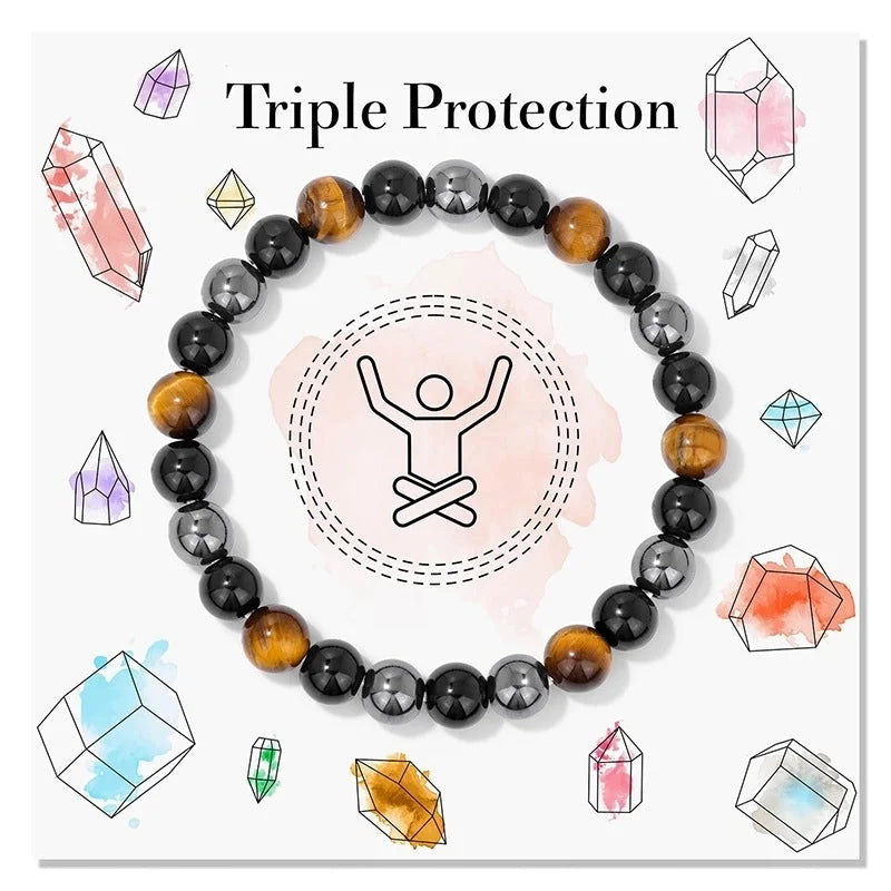 Cute Romantic Round Natural Stone Bracelets In Bulk