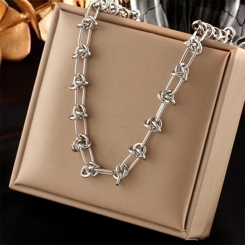 Classic Style Solid Color 304 Stainless Steel Plating Stainless Steel Jewelry Sets