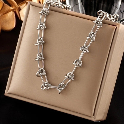 Classic Style Solid Color 304 Stainless Steel Plating Stainless Steel Jewelry Sets