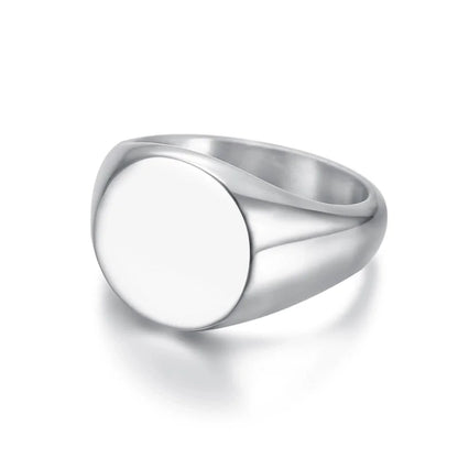Jewelry Minimalist Solid Color 304 Stainless Steel Plating Stainless Steel Rings