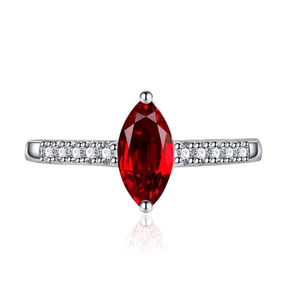 Minimalist Solid Color White Copper Inlay Zircon Rings