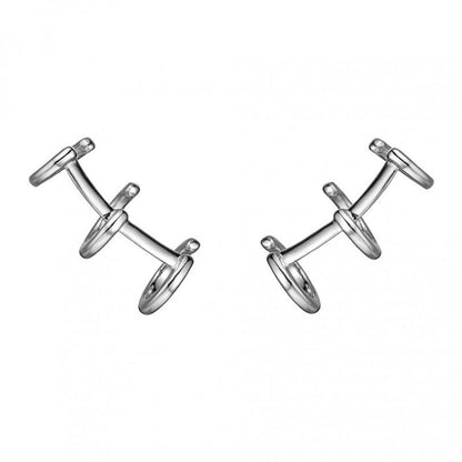 1 Pair Ig Style Minimalist Geometric Plating Inlay Copper Zircon 18k Gold Plated Drop Earrings