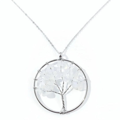 Minimalist Flower Crystal Hollow Out Pendant Necklace 1 Piece