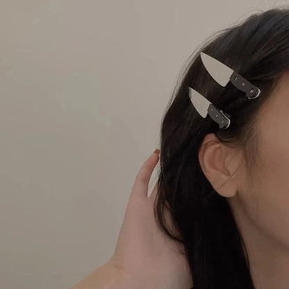 Halloween Funny Cool Style Women's Scissors Bulb Mixed Materials Hair Clip