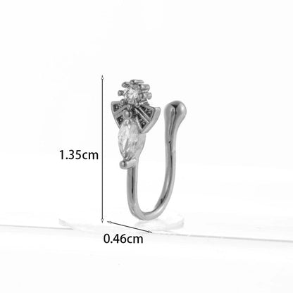 Nose Rings & Studs Fashion Geometric Copper Plating