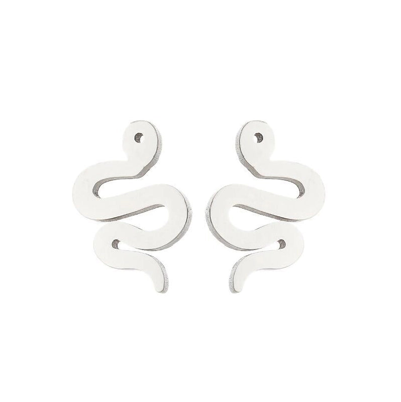 1 Pair Minimalist Animal Plating 304 Stainless Steel 18K Gold Plated Ear Studs