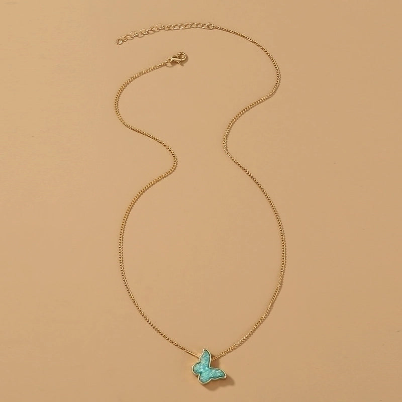 Copper Hip-Hop Retro Polishing Solid Color Snake Necklace