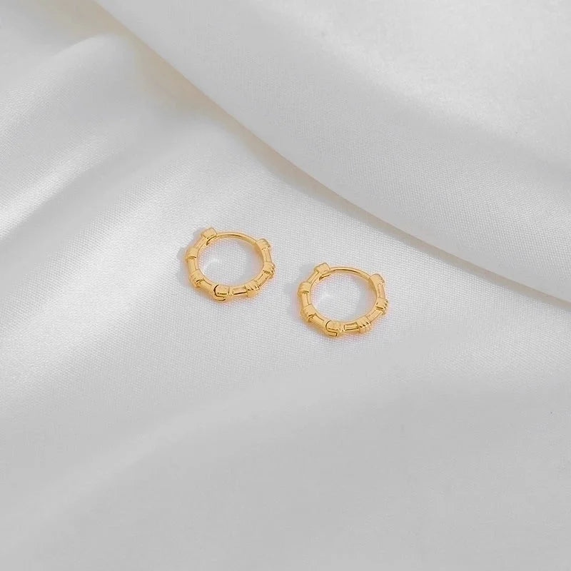 1 Pair Casual Minimalist Irregular Circle Round Irregular Copper Copper 18K Gold Plated Earrings