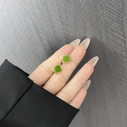 1 Pair Minimalist Round Inlay Alloy Pearl Zircon Drop Earrings